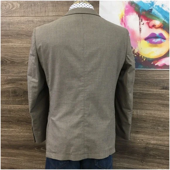 JOHN VARVATOS Mens Blazer Sport Coat Casual Jacket Size 41R Cotton Wool Suit
